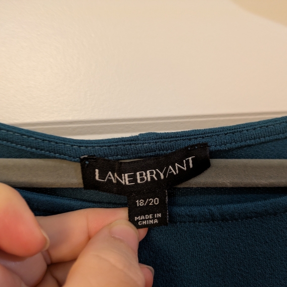 Lane Bryant Teal Swing Tunic Top - Picture 3 of 11